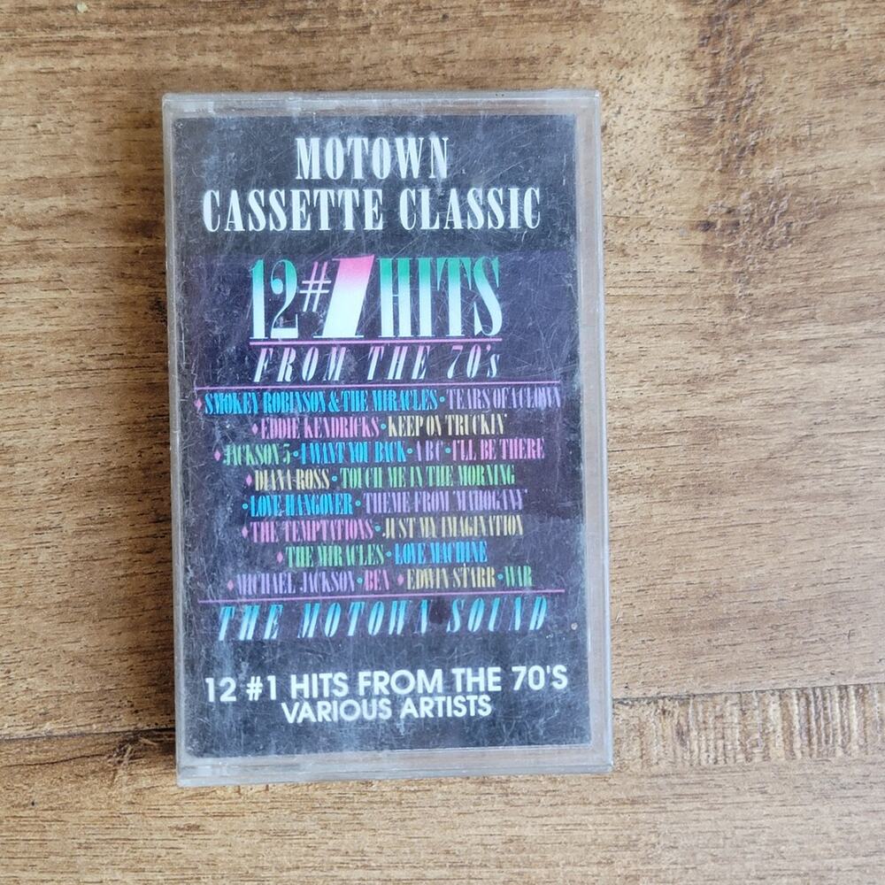 Vtg 1982 Motown 12 #1 HITS FROM THE 70's Cassette Tape